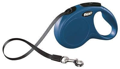 Laisse Enrouleur Flexi Classic Cordelette Bleue S 5 m