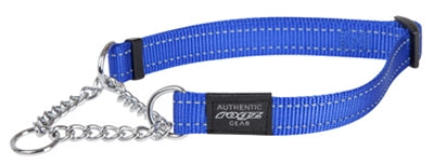 ROGZ FOR DOGS FANBELT Collier semi-étrangleur bleu 20 mm x 34-56 cm