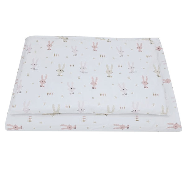 Printed cotton bedding - 2-piece 135x100 cm BUNNY