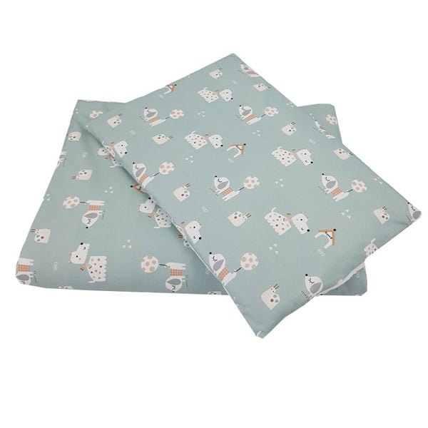 Parure de lit bébé en coton imprimé 120x90 cm CHIENS