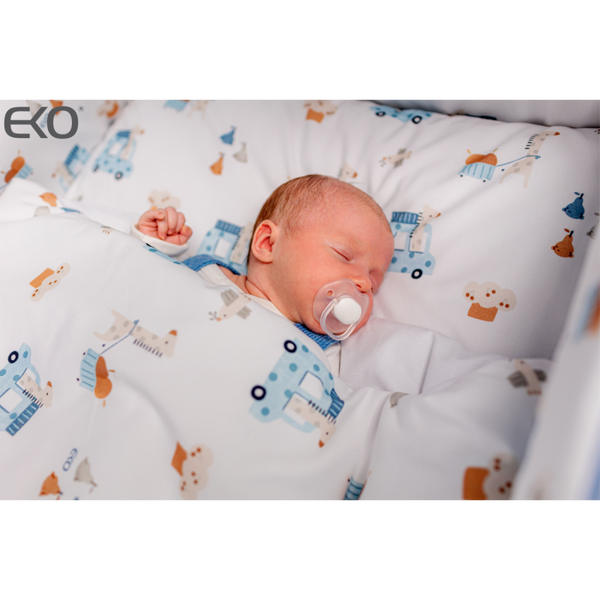 Printed cotton bedding - 2-piece 120x90 cm GIRAFFE