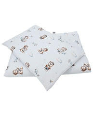 Printed cotton bedding - 2-piece 135x100 cm PILOT BEAR
