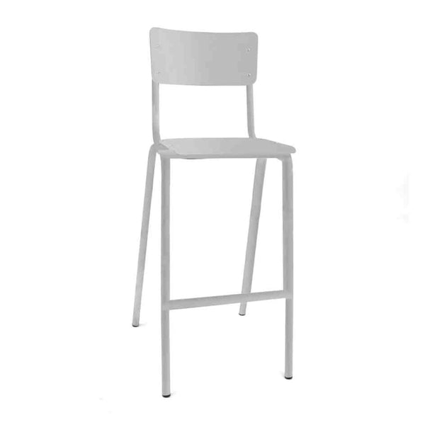 Workliving School Barstool - Wooden Design White