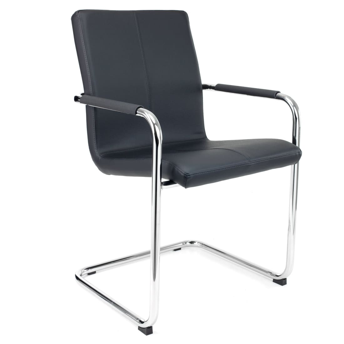 Meeting Chair S Series Black Vegan Leather