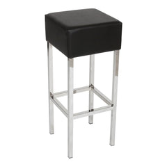 Workliving Bar Stool Skai - Black / Chrome
