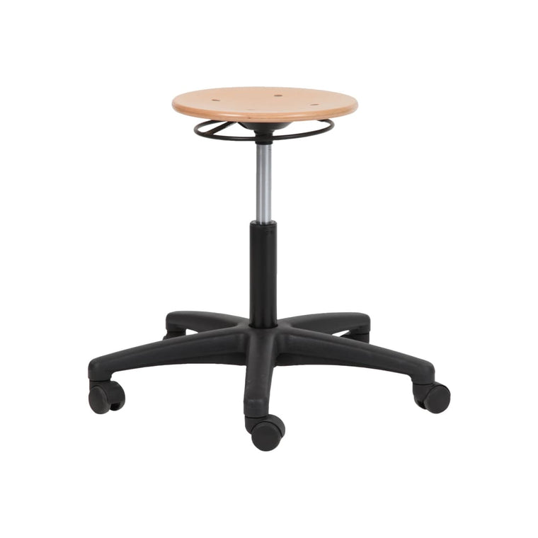 Workliving Rolling Stool A Class Wood (unassembled)