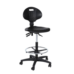 Workliving Work Chair B PUR High - Nylon base - Wheels - Foot ring - Counter chair - Cashier chair - (Unassembled)