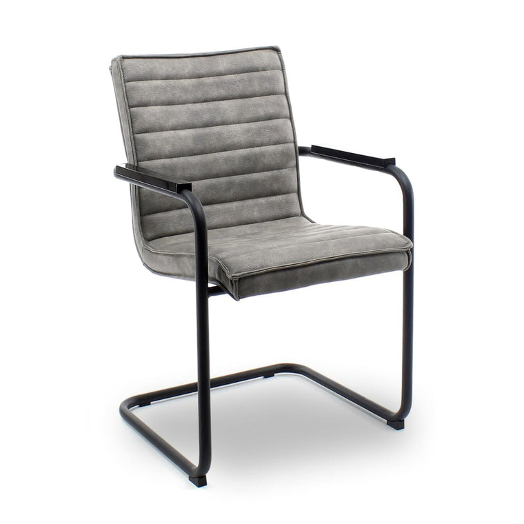 Workliving Haven Dining Chair - Vegan Leather Grey