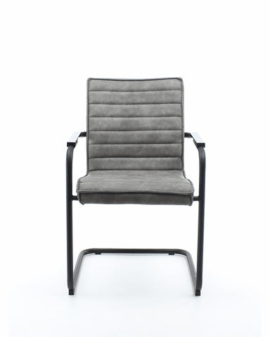 Workliving Haven Dining Chair - Vegan Leather Grey