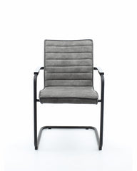 Workliving Haven Dining Chair - Vegan Leather Grey