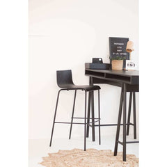 Workliving Bar Stool Pure Oak Black