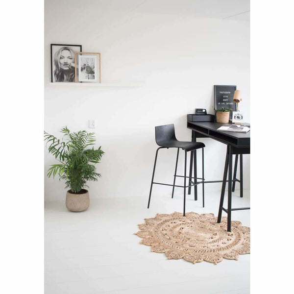 Workliving Bar Stool Pure Oak Black