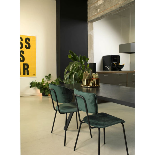 Workliving Dining Chair Bo - Velvet Earth Teal