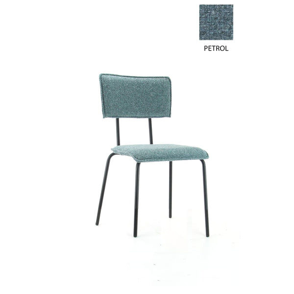 Workliving Dining Chair Bo Society - Boucle Petrol