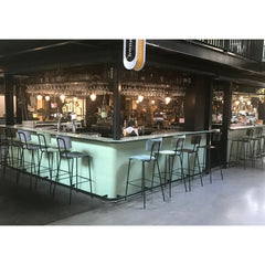 Workliving Bar Stool High Bo - Velvet Earth Army