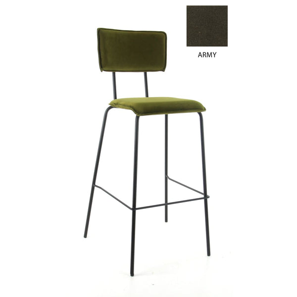 Workliving Bar Stool High Bo - Velvet Earth Army