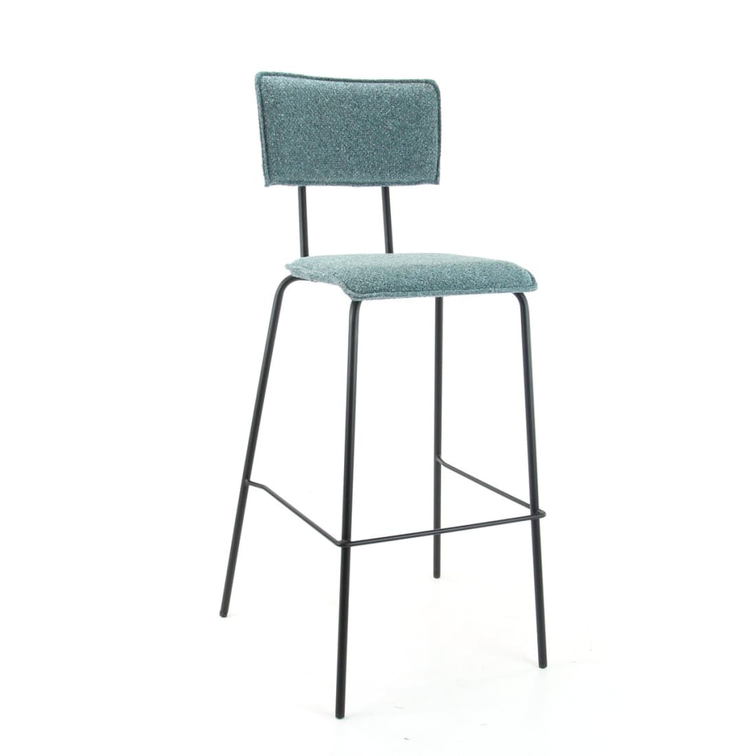 "Workliving Bar Stool High Bo Society - Boucle Petrol"