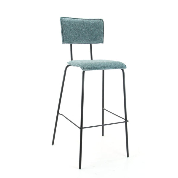 "Workliving Bar Stool High Bo Society - Boucle Petrol"
