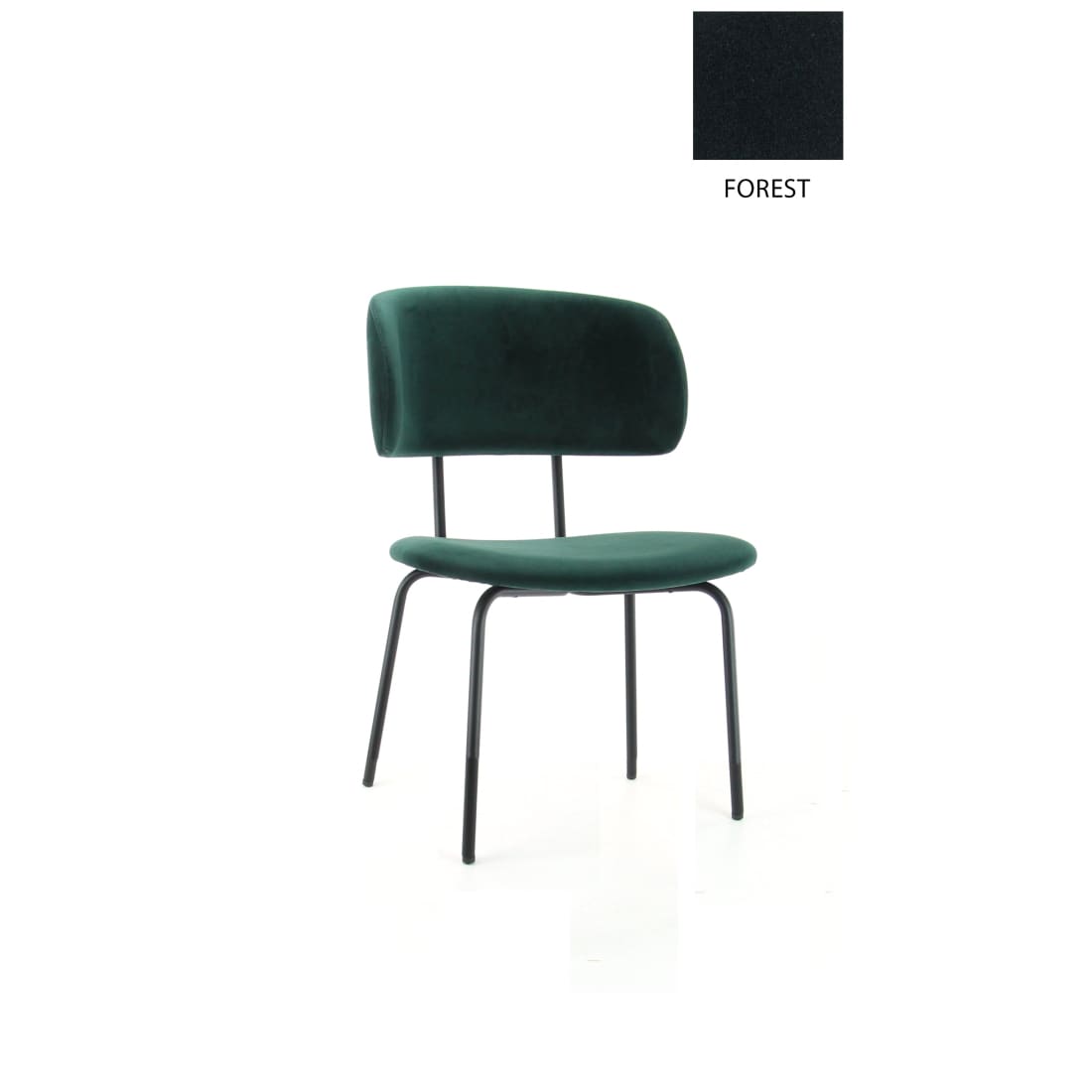 Workliving Eetkamerstoel Bo RS - Velvet Earth Forest