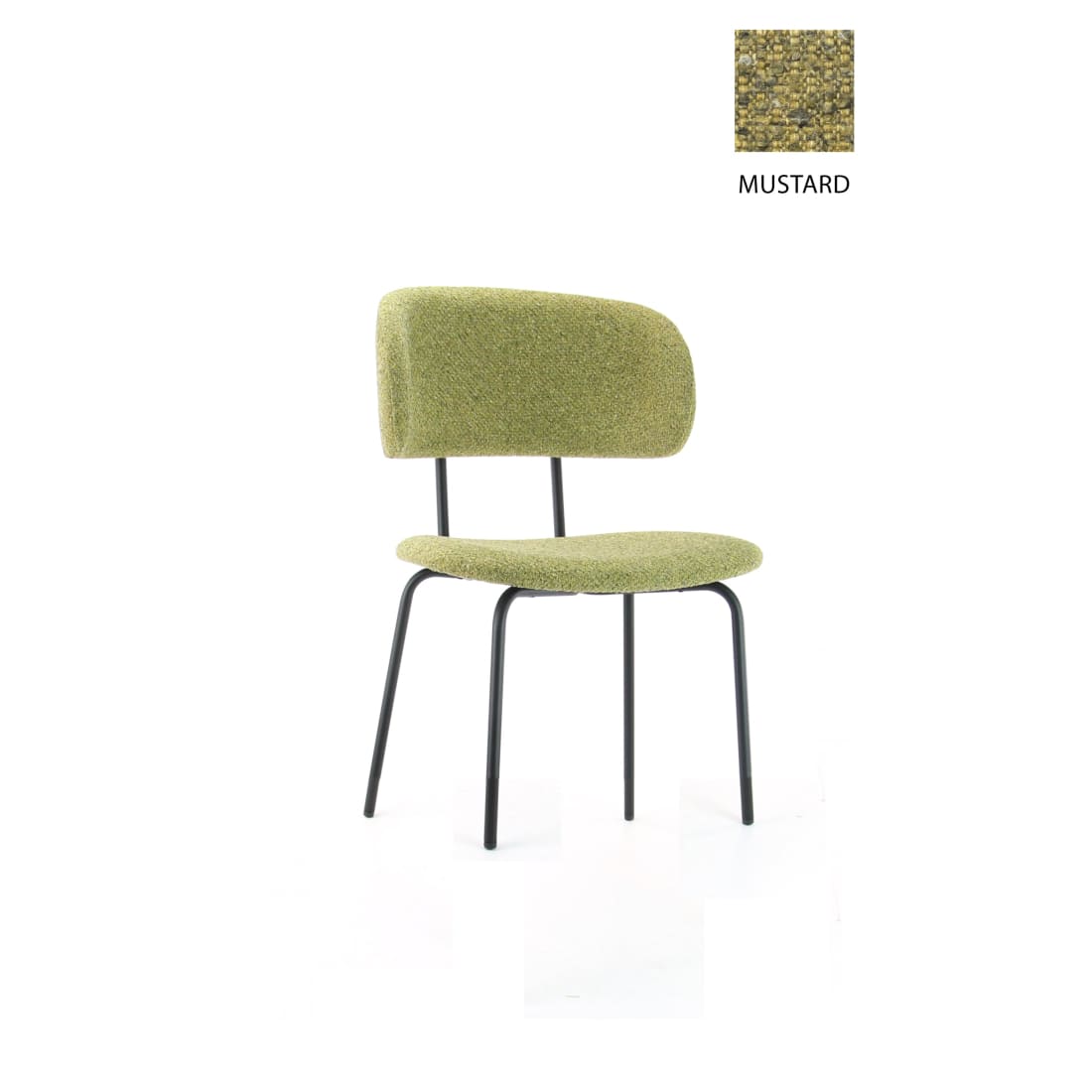 Workliving Dining Chair Bo RS - Society Boucle Mustard