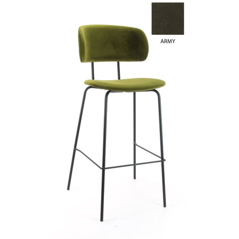 "Workliving Bar Stool High Bo RS - Velvet Earth Army"