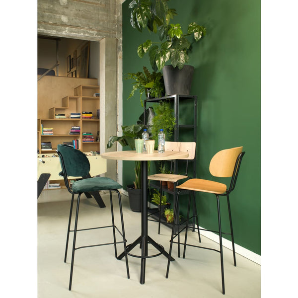 "Workliving Bar Stool High Society Bo - Boucle Petrol"