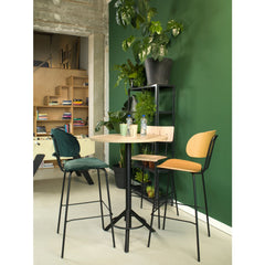 "Workliving Bar Stool High Society Bo - Boucle Petrol"