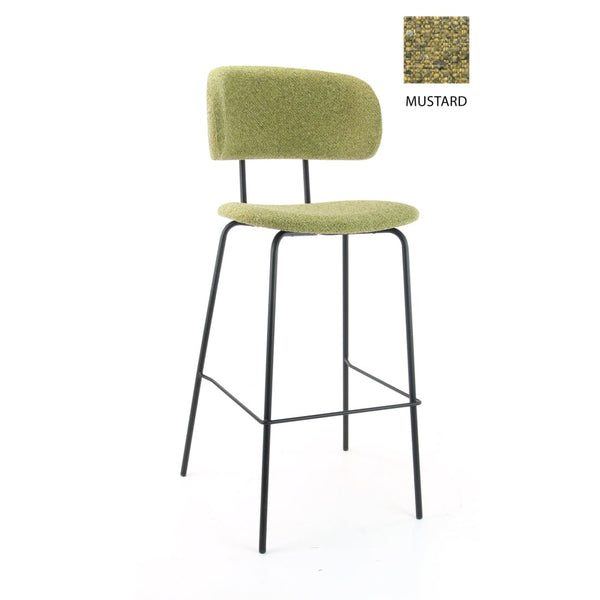 Tabouret de Bar Workliving High Society Bo - Boucle Moutarde