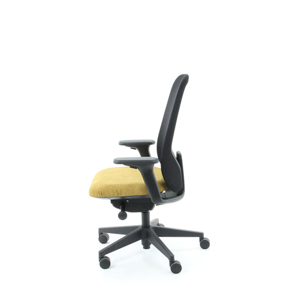 Workliving Nora Mesh Geel Regain - Bureaustoel Ergonomisch Ontwerp NEN1335