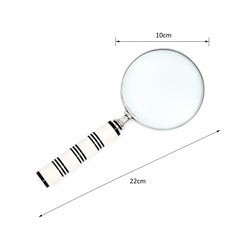 Loupe élégante en résine crème et noire | Noire