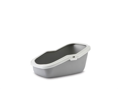 SAVIC ASEO KATTENBAK GRIJS / WIT 56 x 39 x 27,5 cm