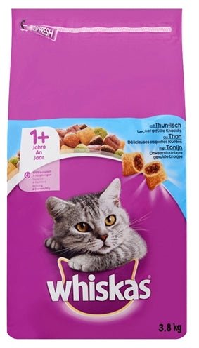 WHISKAS DRY ADULT TUNA 3.8 kg