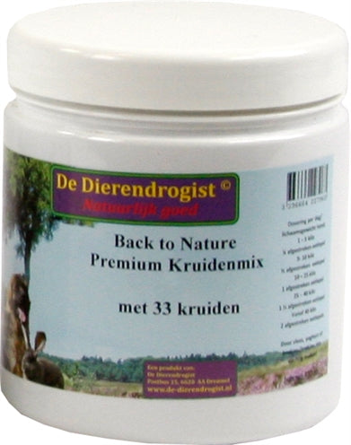 Dierendrogist Back to Nature Premium herb mix with 33 herbs 450 g