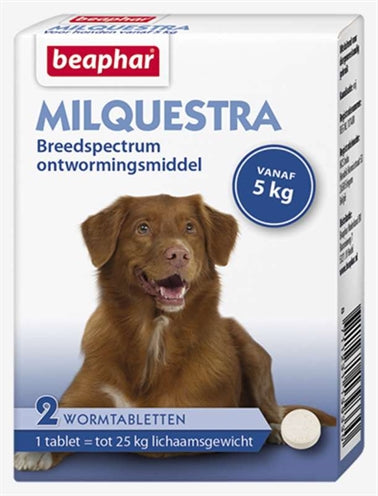 BEAPHAR MILQUESTRA DOG 2 TABLETS