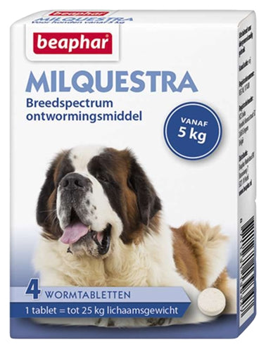 BEAPHAR MILQUESTRA DOG 4 TABLETS