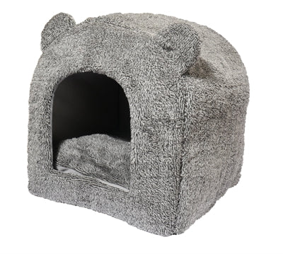 Niche Igloo Rosewood Teddy pour chat Gris 38x38x40 cm