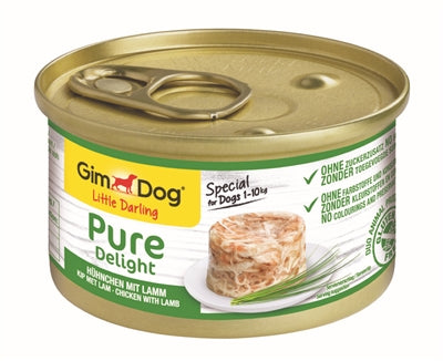 GIMDOG LITTLE DARLING PURE DELIGHT CHICKEN / LAMB 12 x 85 g