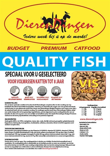 Budget premium cat food, quality fish, 15 kg
