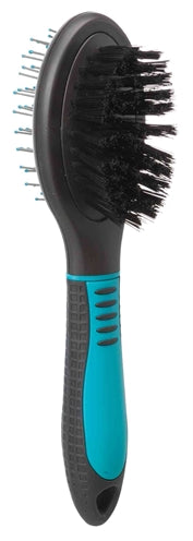 BROSSE DOUBLE FACE TRIXIE MANTEAU DE FINITION/SOUS-COUCHE PLASTIQUE NOIR/BLEU 5 x 19 cm