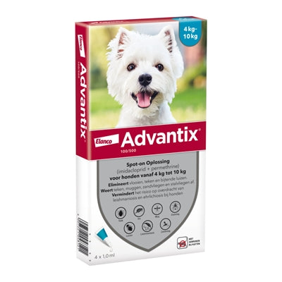 ELANCO ADVANTIX SPOT-ON 100/500 4-10 kg - 4 pipettes