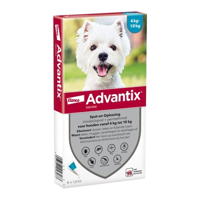 ELANCO ADVANTIX SPOT ON 100/500 4-10 kg - 6 pipettes