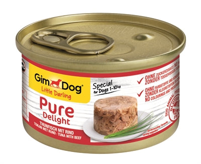 GIMDOG LITTLE DARLING PURE DELIGHT TUNA / BEEF 12x85 g