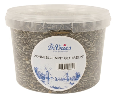 DE VRIES GESTREEPTE ZONNEBLOEMPITTEN 1,3 KG