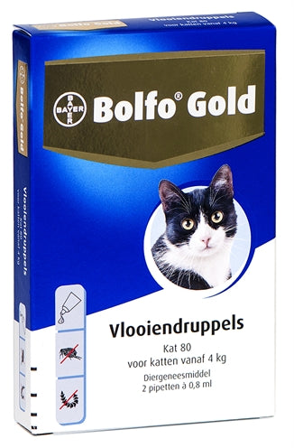 Bolfo Gold Chat Pipettes Antipuces 80 mg 2 Pipettes