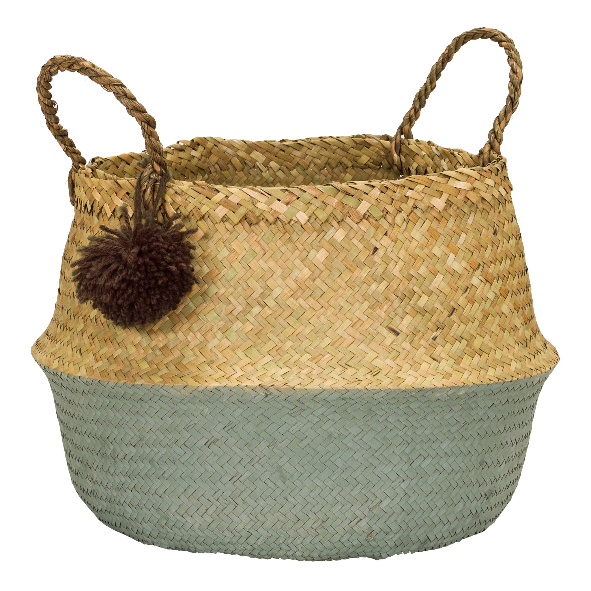 Panier PomPom, taille M, couleur vert d'eau 