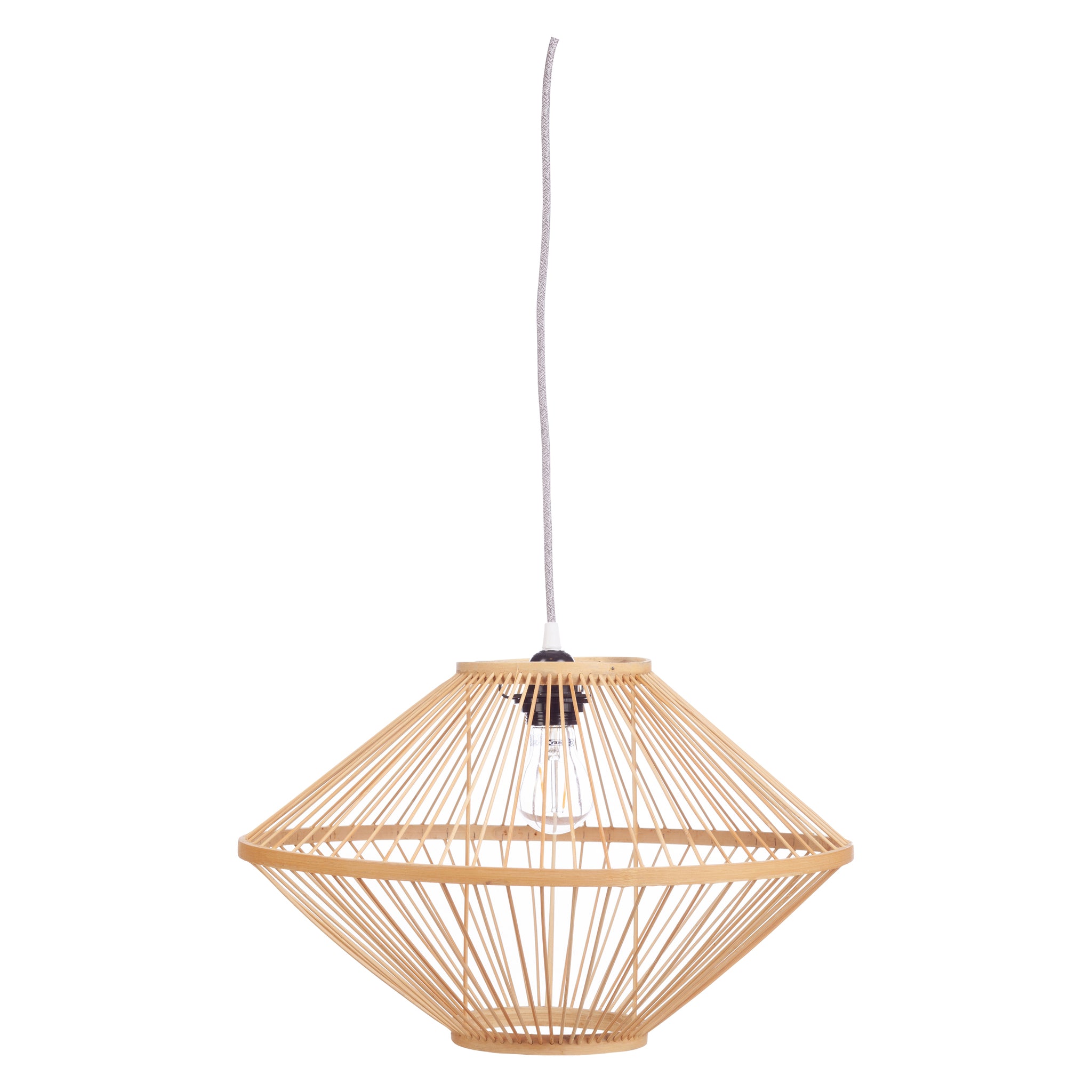 UFO pendant lamp natural bamboo Ø45cm H28cm
