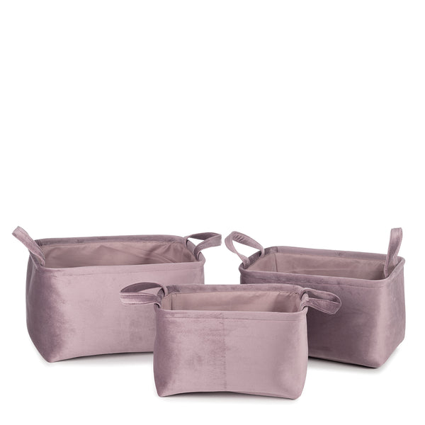 Billie, set of 3 lavender baskets