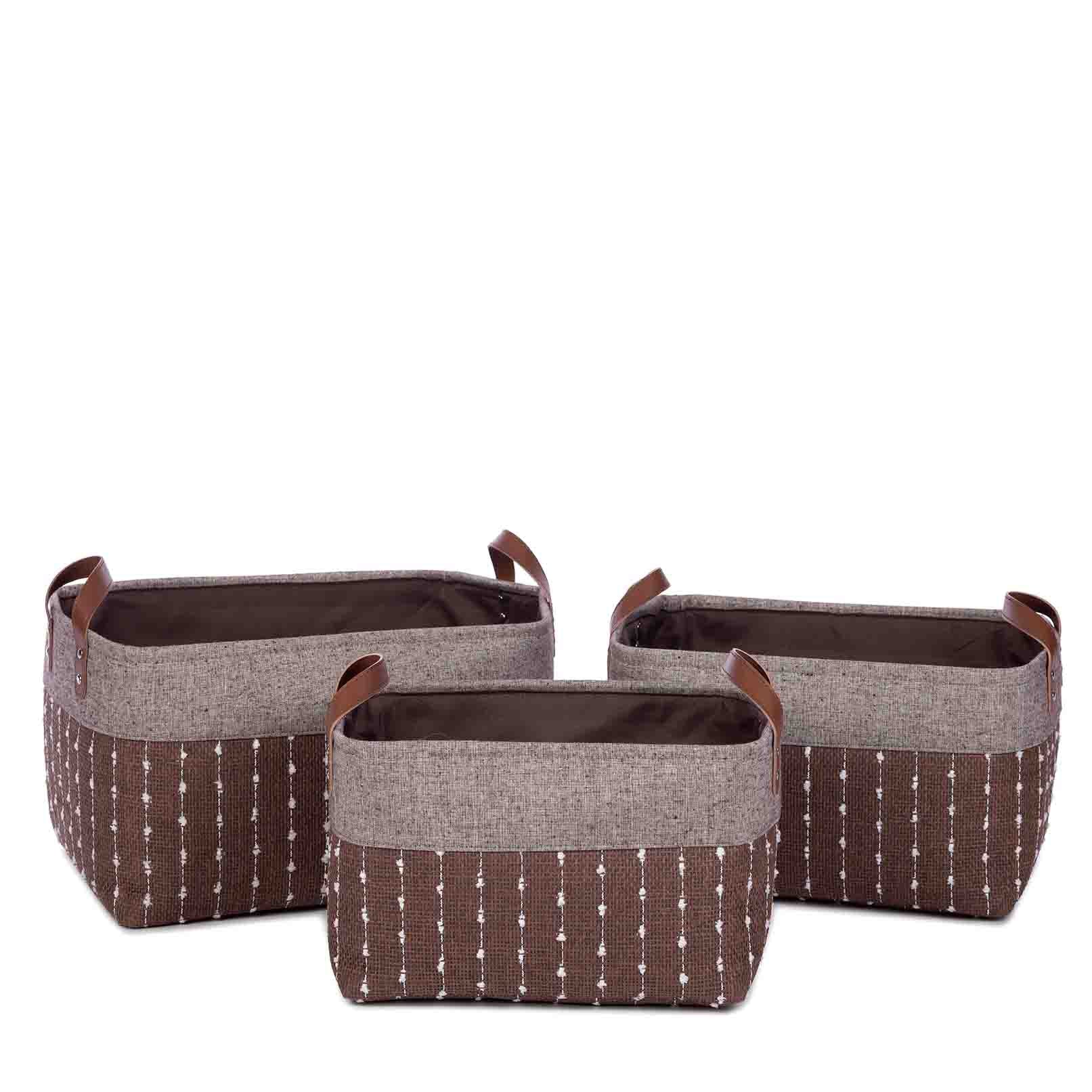 Enno, brown basket set of 3