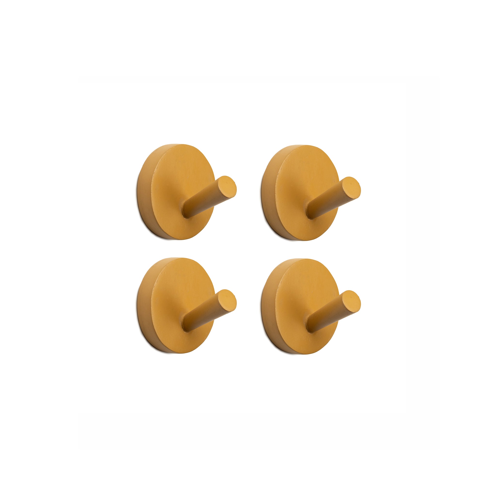 Xion wall hook set, caramel, 4 pieces
