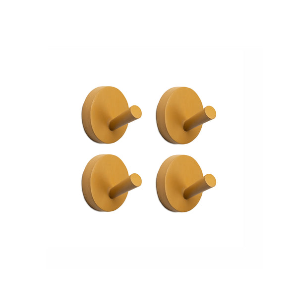 Xion wall hook set, caramel, 4 pieces